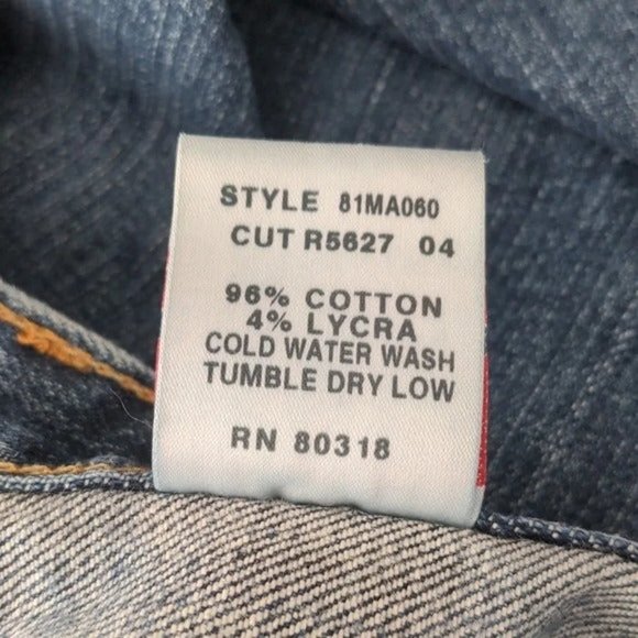 Lucky Brand Dungarees Button Fly Flare Denim Jeans Y2K Retro Vibes size 28/6 - Picture 8 of 10